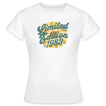 Limited Edition 1983 Geburtstag - Frauen T-Shirt - Weiß - Vorne - AI Model Female 172 dark (172cm)