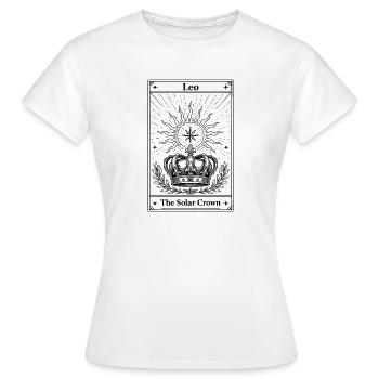 Löwe | Tarotkarte Sternzeichen - Frauen T-Shirt - Weiß - Vorne - AI Model Female 172 dark (172cm)