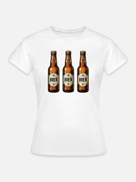 Bier Trio Cartoon - Frauen T-Shirt - Weiß
