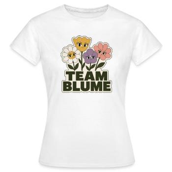 Team Flower - Women's T-Shirt - white - Front - AI Model Female 172 dark (172cm)