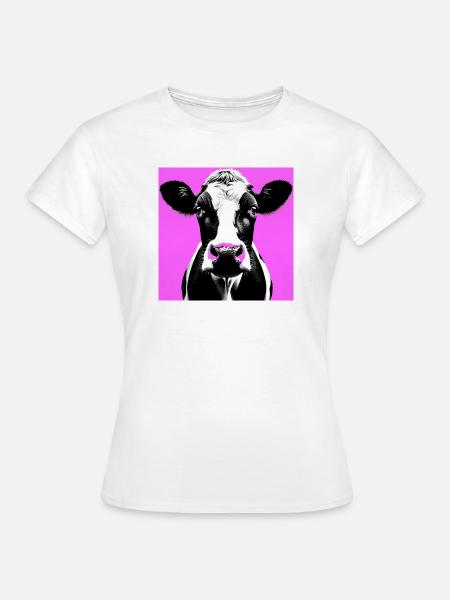 Kuh - Frauen T-Shirt - Weiß