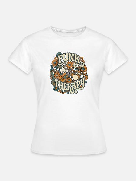 Funk Therapy - Frauen T-Shirt - Weiß