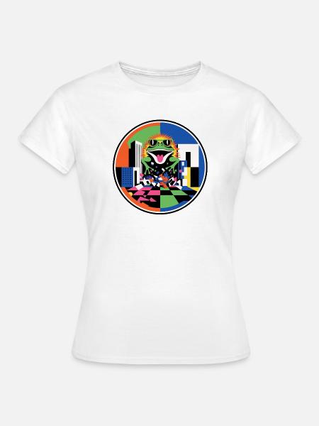 Evil Frog Rampage - Frauen T-Shirt - Weiß