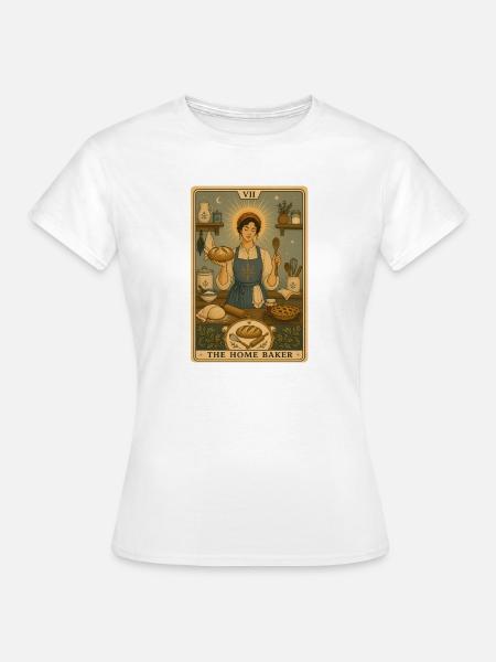 Hobbybäcker | Brot Backen Tarot - Frauen T-Shirt - Weiß