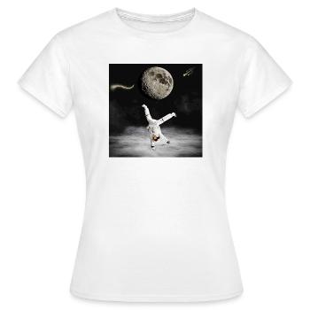 Lunar Leap Astronaut Dance - Women's T-Shirt - white - Front - AI Model Female 172 dark (172cm)