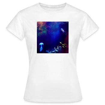 Astronauta sottomarino Neon - Frauen T-Shirt - Weiß - Vorne - AI Model Female 172 dark (172cm)