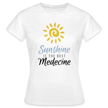 Sunshine Is The Best Medecine - Women's T-Shirt - white - Front - AI Model Female 172 dark (172cm)
