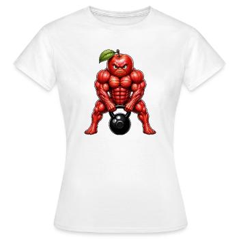 Apfel Obst Fitness Sommer Workout - Frauen T-Shirt - Weiß - Vorne - AI Model Female 172 dark (172cm)