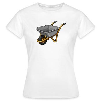 Dessin animé du tiroir de jardin - T-shirt Femme - blanc - Devant - AI Model Female 172 dark (172cm)
