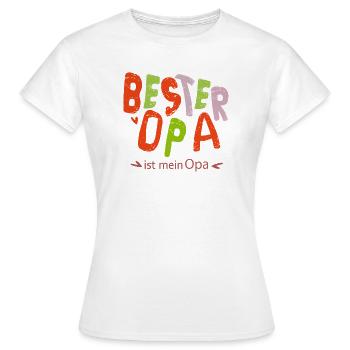 bester Opa - Frauen T-Shirt - Weiß - Vorne - AI Model Female 172 dark (172cm)