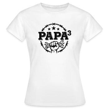 Papa Mécanicien à Clés 3 Papa - T-shirt Femme - blanc - Devant - AI Model Female 172 dark (172cm)
