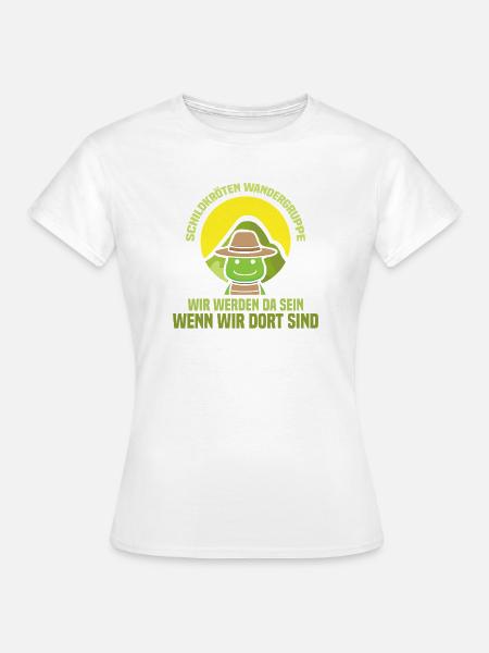 Schildkörten Wandergruppe Wander Bergsteiger - Frauen T-Shirt - Weiß