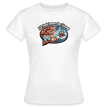 Lösungsfinder Technik-Motiv - Frauen T-Shirt - Weiß - Vorne - AI Model Female 172 dark (172cm)
