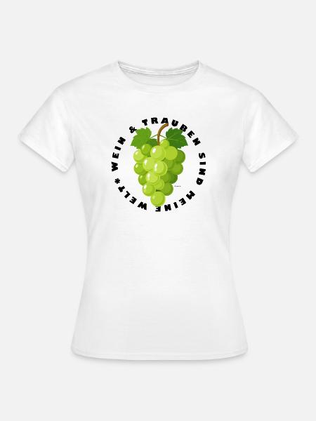 Grüne Trauben - Weintrauben - Frauen T-Shirt - Weiß