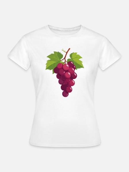 Weintrauben - Frauen T-Shirt - Weiß