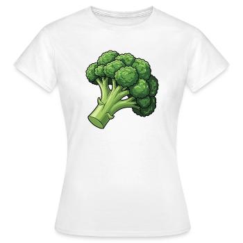Lebhafter Brokkoli Cartoon - Frauen T-Shirt - Weiß - Vorne - AI Model Female 172 dark (172cm)