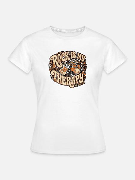 Rock Therapy Retro - Frauen T-Shirt - Weiß