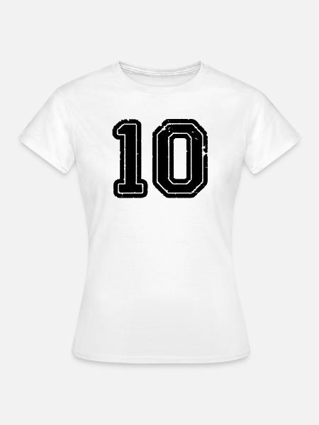 10 - Frauen T-Shirt - Weiß