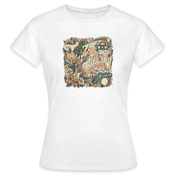 Jazz Therapy Retro - Frauen T-Shirt - Weiß - Vorne - AI Model Female 172 dark (172cm)