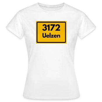 ALTE POSTLEITZAHL 3172 PLZ UELZEN NIEDERSACHSEN - Frauen T-Shirt - Weiß - Vorne - AI Model Female 172 dark (172cm)