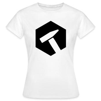 Boulon hexagonal marteau à tournevis - T-shirt Femme - blanc - Devant - AI Model Female 172 dark (172cm)