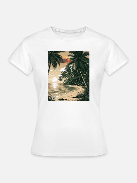 Asian Beach - Frauen T-Shirt - Weiß