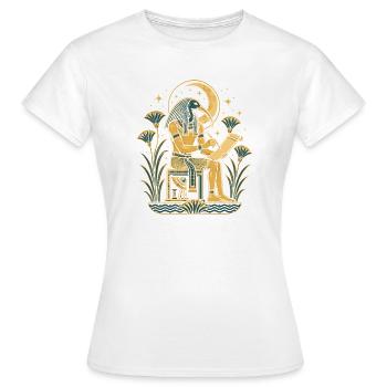 Thoth Moon Scribe - Women's T-Shirt - white - Front - AI Model Female 172 dark (172cm)