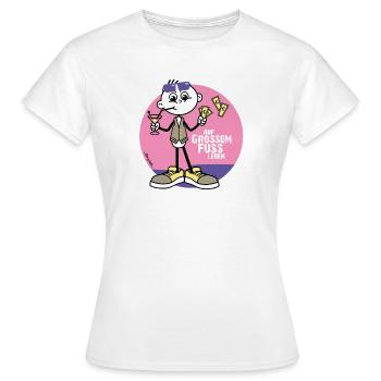 Auf großem Fuß leben. Reichtum, Geld, Millionär. - Frauen T-Shirt - Weiß - Vorne - AI Model Female 172 dark (172cm)