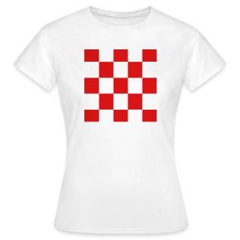 Montrez vos couleurs - Croatie - T-shirt Femme - blanc - Devant - AI Model Female 172 dark (172cm)