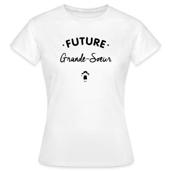 Future grande soeur - T-shirt Femme - blanc - Devant - AI Model Female 172 dark (172cm)