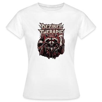 Heavy Metal Waschbär Festival - Frauen T-Shirt - Weiß - Vorne - AI Model Female 172 dark (172cm)