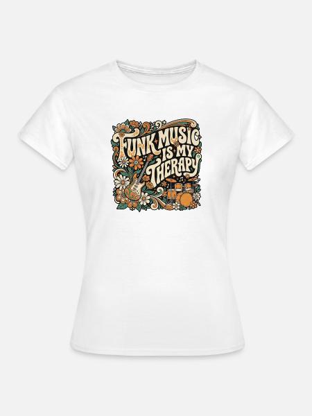 Funk Therapy Retro - Frauen T-Shirt - Weiß
