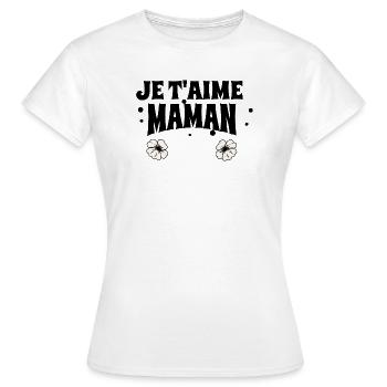 Ich liebe dich, Mama - Frauen T-Shirt - Weiß - Vorne - AI Model Female 172 dark (172cm)