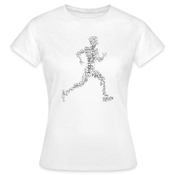 Idée cadeau pour la course de marathon pour les marathoniens - T-shirt Femme - blanc - Devant - AI Model Female 172 dark (172cm)