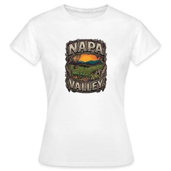 Cave dans la Napa Valley - T-shirt Femme - blanc - Devant - AI Model Female 172 dark (172cm)