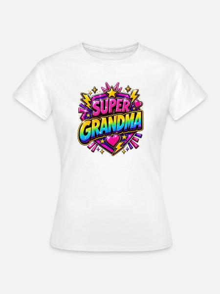 Super Grandma - Superheld Rainbow Comic Helden - Frauen T-Shirt - Weiß