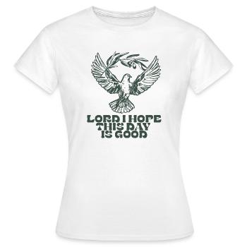 Hoffnungstaube mit Olivenzweig - Frauen T-Shirt - Weiß - Vorne - AI Model Female 172 dark (172cm)