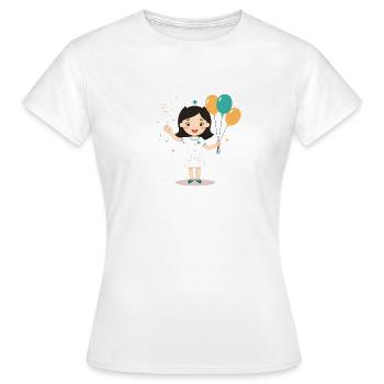 infirmière retraite cadeau départ soignante humour - T-shirt Femme - blanc - Devant - AI Model Female 172 dark (172cm)