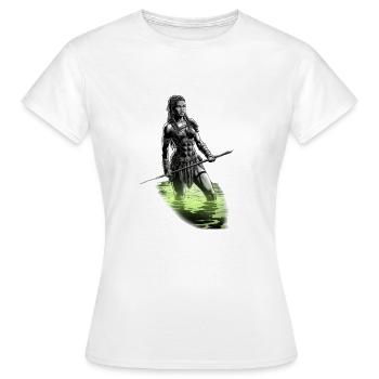 Furchtloser Krieger - Frauen T-Shirt - Weiß - Vorne - AI Model Female 172 dark (172cm)