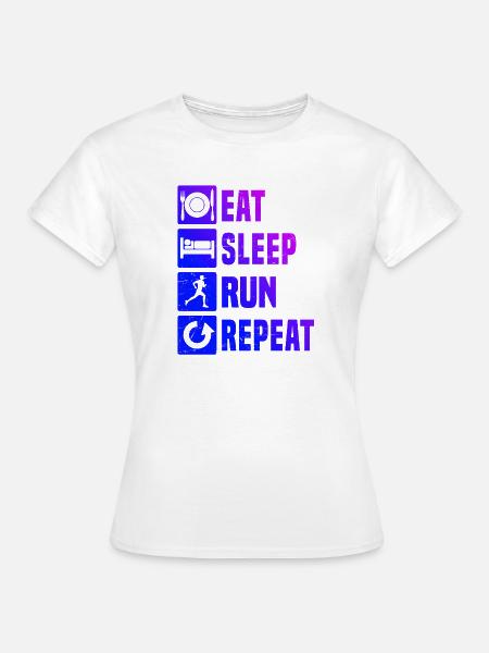 Geschenkidee für einen Running mit Running - Frauen T-Shirt - Weiß