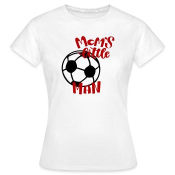 Le petit homme de football de maman - T-shirt Femme - blanc - Devant - AI Model Female 172 dark (172cm)