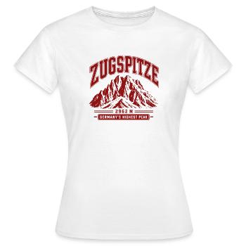 Zugspitze Allemagne Plus haut sommet Montagne ancienne - T-shirt Femme - blanc - Devant - AI Model Female 172 dark (172cm)