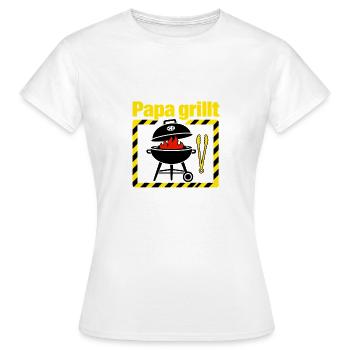 Do Not Disturb, Dad Is Grilling - Women's T-Shirt - white - Front - AI Model Female 172 dark (172cm)