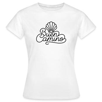 Buen Camino – Santiago de Compostela - Women's T-Shirt - white - Front - AI Model Female 172 dark (172cm)