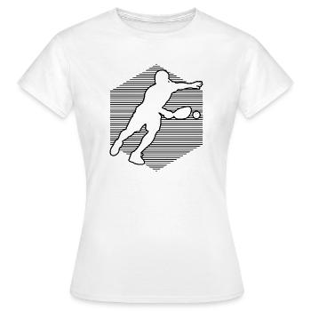 Pickleball Coach Geschenk für Pickleballspiel Fans - Frauen T-Shirt - Weiß - Vorne - AI Model Female 172 dark (172cm)