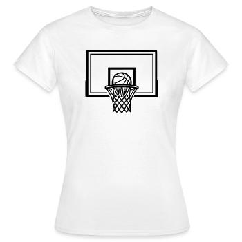 Basketball Hoop Ball Basketball Club Streetball - Women's T-Shirt - white - Front - AI Model Female 172 dark (172cm)