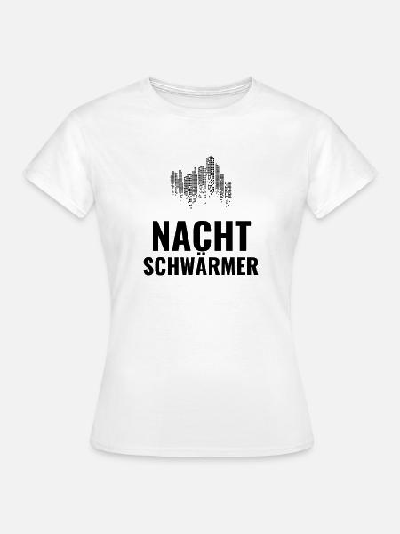 Nachtschwärmer - Frauen T-Shirt - Weiß