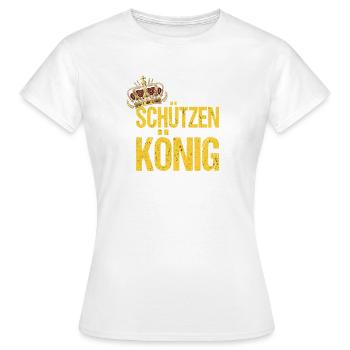 König der Schützen - Frauen T-Shirt - Weiß - Vorne - AI Model Female 172 dark (172cm)