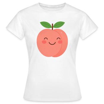 Imprimé pêche joyeux - T-shirt Femme - blanc - Devant - AI Model Female 172 dark (172cm)