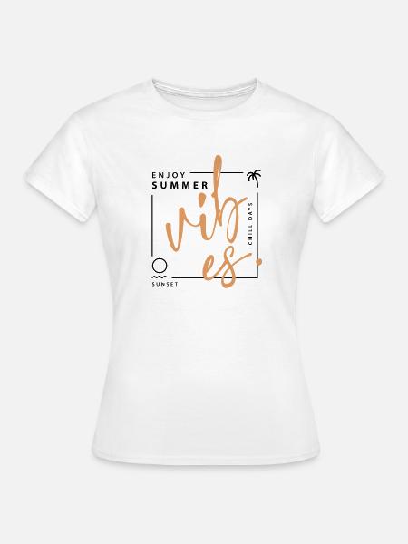 Summer Vibes - Frauen T-Shirt - Weiß